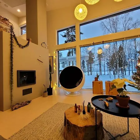 Villa Moderni Talo Rannalla Kuusamo